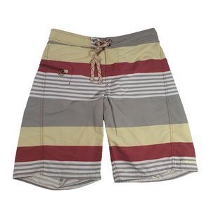 Patagonia Mens 30" Waist Swim Board Shorts Lace Closure Vacation Logo Beach Surf